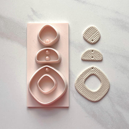 All-In-One Polymer Clay Cutter & Hole Punch | Statement Earring Cutter | E-43