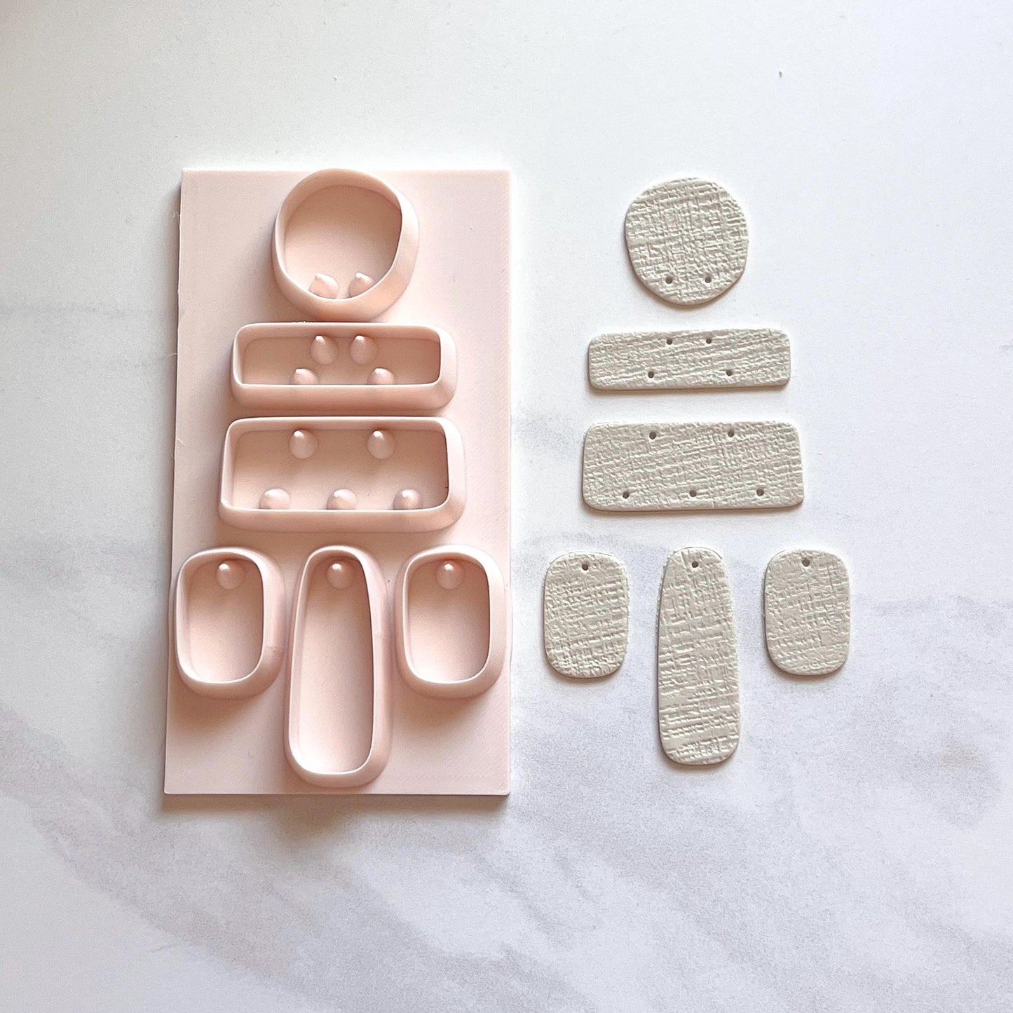 All-In-One Polymer Clay Cutter & Hole Punch Tool | Statement Earrings | E-128