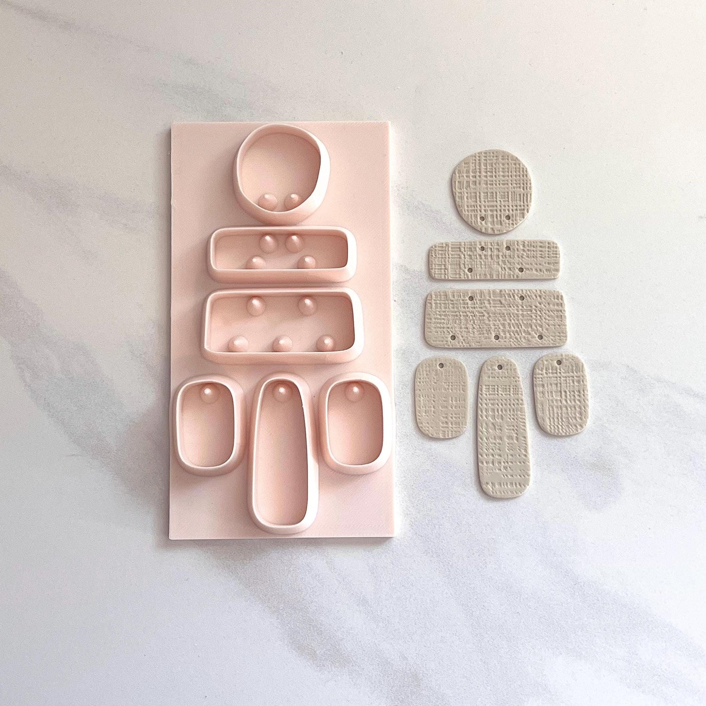 All-In-One Polymer Clay Cutter & Hole Punch Tool | Statement Earrings | E-128