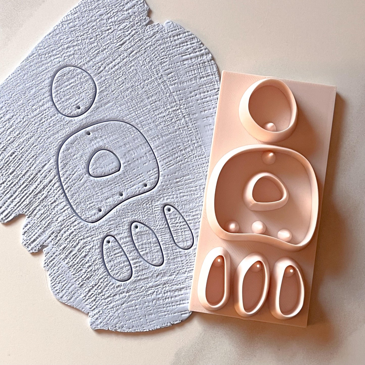 All-In-One Polymer Clay Cutter & Hole Punch Tool | Statement Earrings | E-88