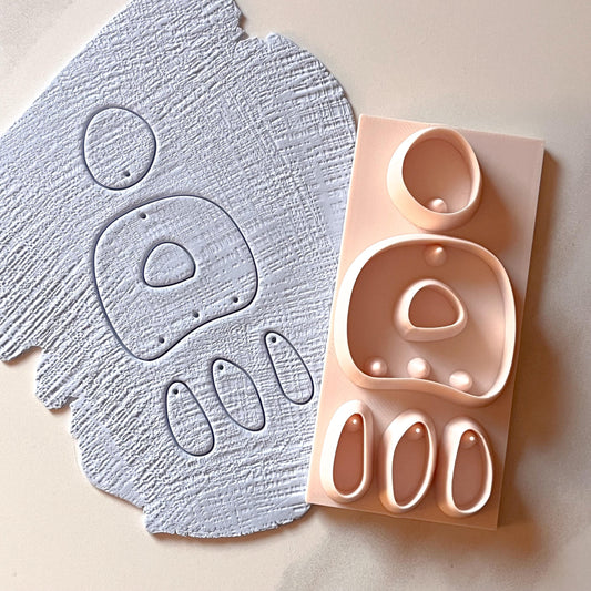 All-In-One Polymer Clay Cutter & Hole Punch Tool | Statement Earrings | E-88