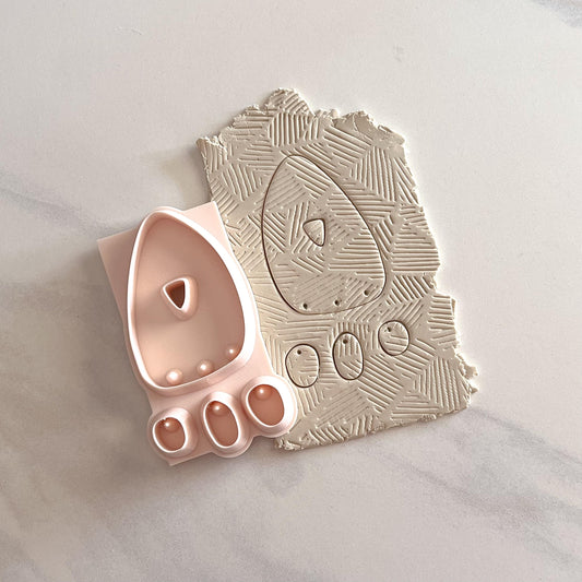 Abstract Triangle All-In-One Polymer Clay Cutter & Hole Punch | Statement Earring Cutter | E-34