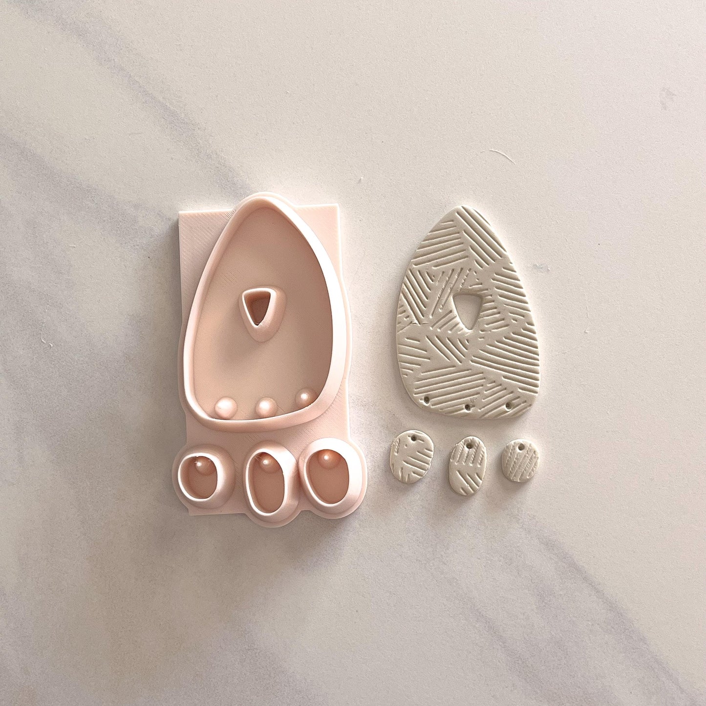 Abstract Triangle All-In-One Polymer Clay Cutter & Hole Punch | Statement Earring Cutter | E-34
