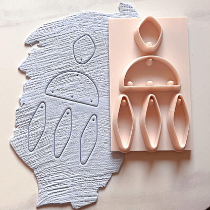 All-In-One Polymer Clay Cutter & Hole Punch | Statement Earring Cutter E-41