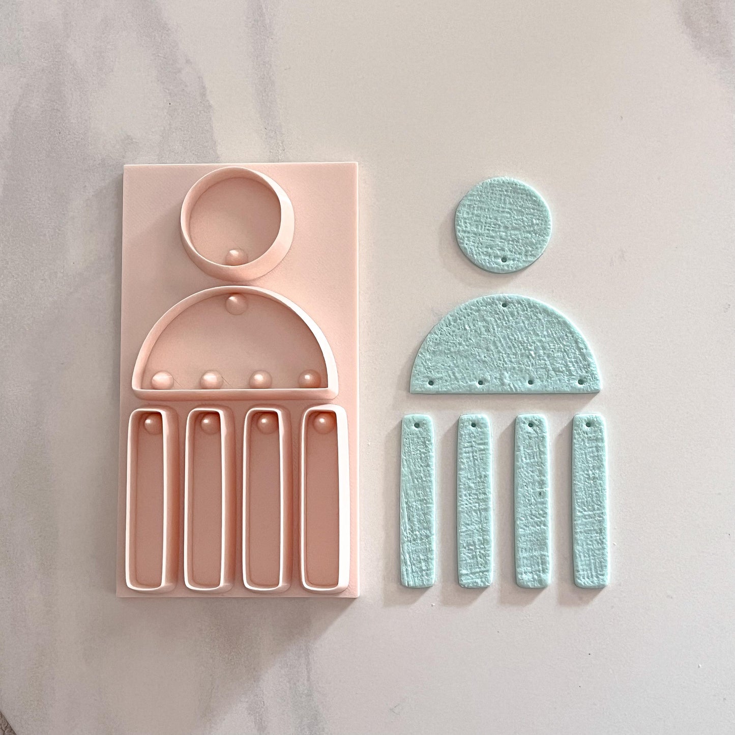 All-In-One Polymer Clay Cutter & Hole Punch Tool | Statement Earrings | E-101