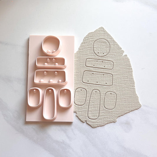 All-In-One Polymer Clay Cutter & Hole Punch Tool | Statement Earrings | E-128