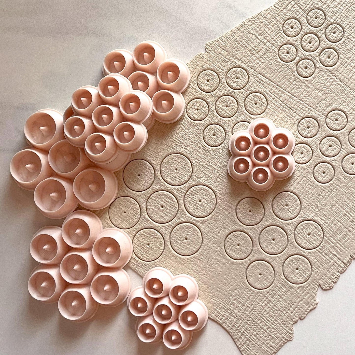 Round Polymer Clay Cutter | Bead Hole Punch Tool