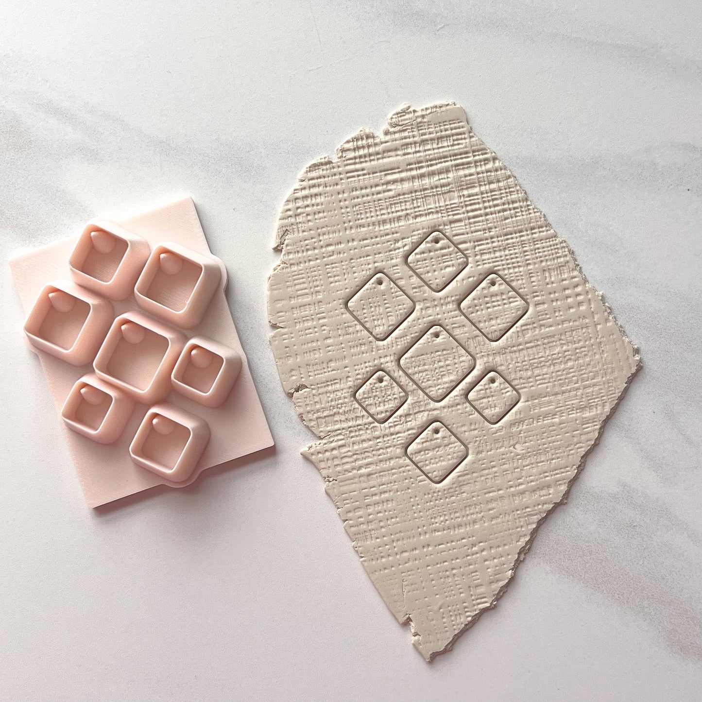 Square Polymer Clay Bead Cutter | Earring Jewelry Making