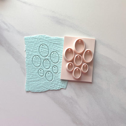 Oval Polymer Clay Cutter | Bead & Earring Hole Punch Tool