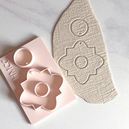All-In-One Duo Clay Cutter & Hole Punch Tool | Statement Earrings | D-14