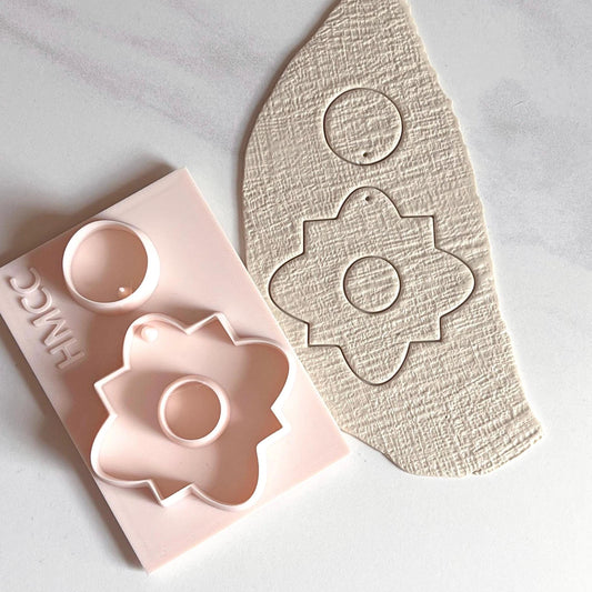 All-In-One Duo Clay Cutter & Hole Punch Tool | Statement Earrings | D-14