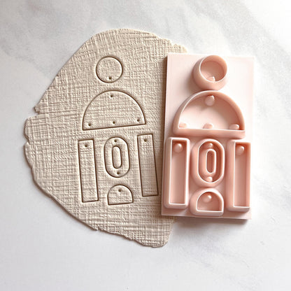 All-In-One Polymer Clay Earring Cutter & Hole Punch | E-87