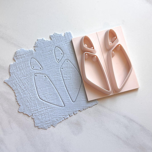 All-In-One Duo Polymer Clay Cutter & Hole Punch Tool | Statement Earrings | D-8