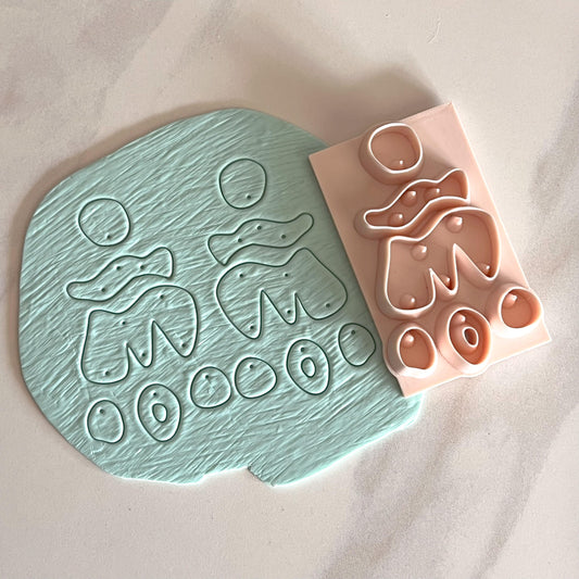 All-In-One Polymer Clay Cutter & Hole Punch Tool | Statement Earrings | E-53