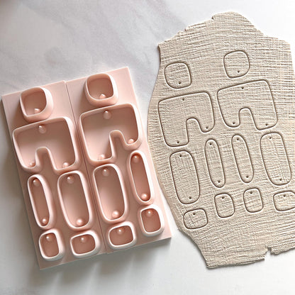 All-In-One Polymer Clay Cutter & Hole Punch Tool | Statement Earrings | E-114