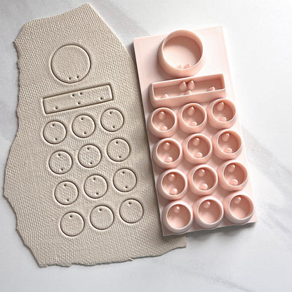 All-In-One Polymer Clay Cutter & Hole Punch Tool | Statement Earrings | U-1
