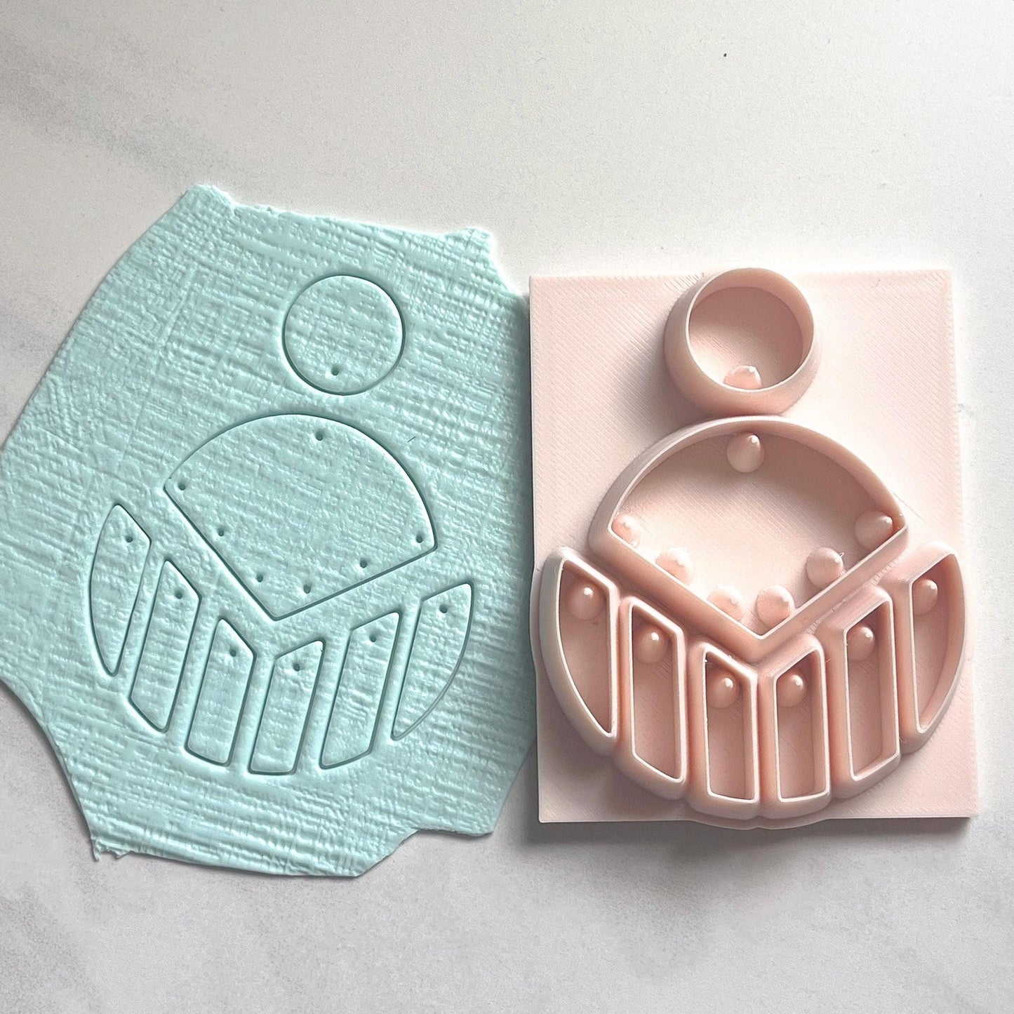 All-In-One Polymer Clay Cutter & Hole Punch | Statement Earrings | E-71