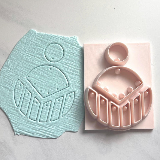 All-In-One Polymer Clay Cutter & Hole Punch | Statement Earrings | E-71