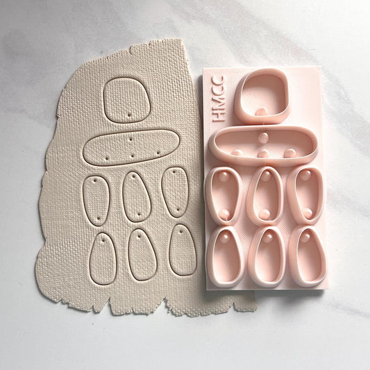 All-In-One Polymer Clay Cutter & Hole Punch Tool | Statement Earrings | E-92