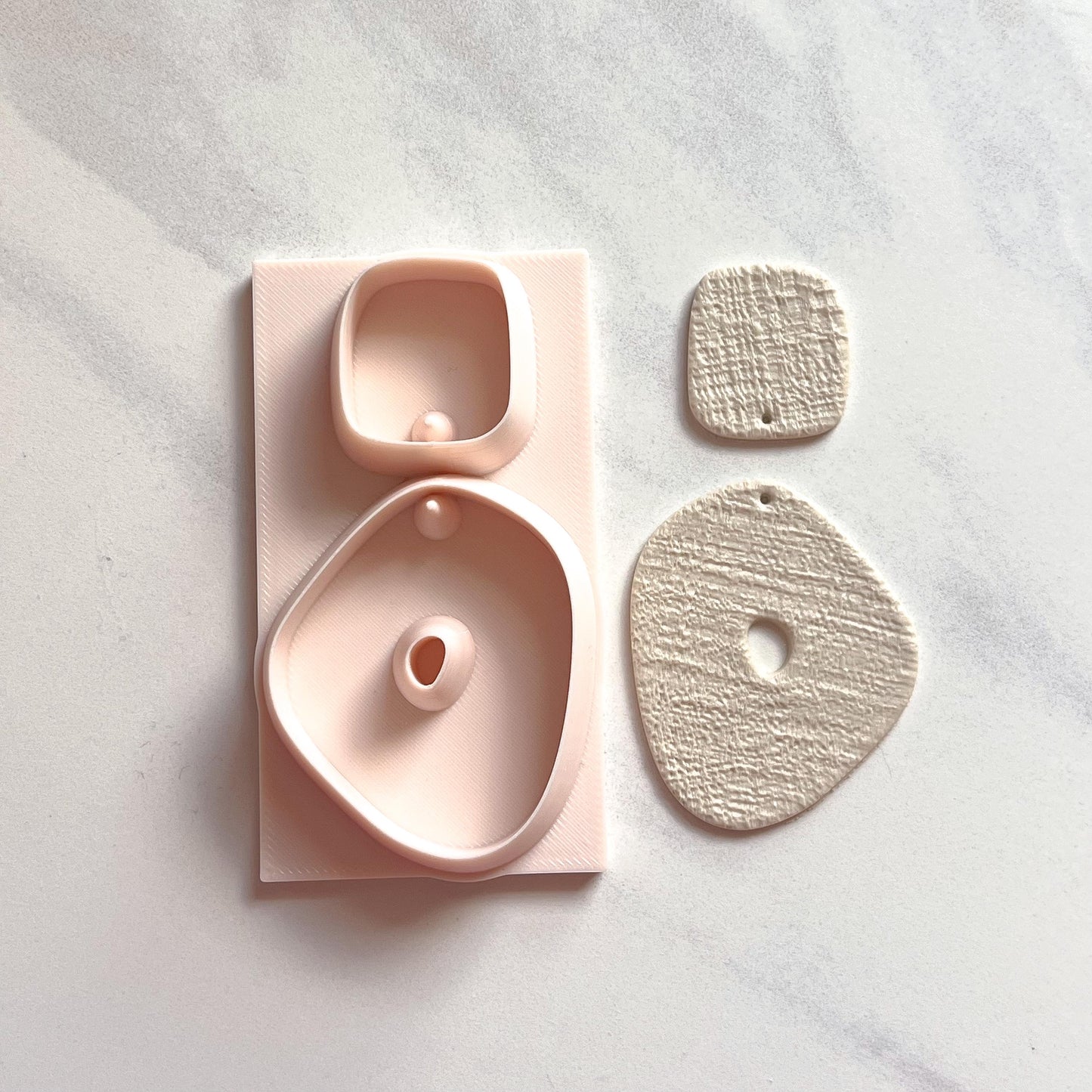 All-In-One Duo Polymer Clay Cutter & Hole Punch Tool | Statement Earrings | D-19
