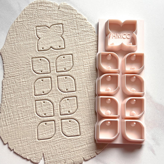 Retro Stack All-In-One Clay Cutter & Hole Punch Tool | Statement Earrings | E-106